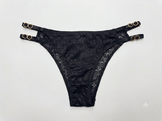 Aosi Rose Floral Lace Panty — Side Detail Briefs