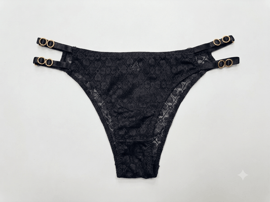 Aosi Rose Floral Lace Panty — Side Detail Briefs