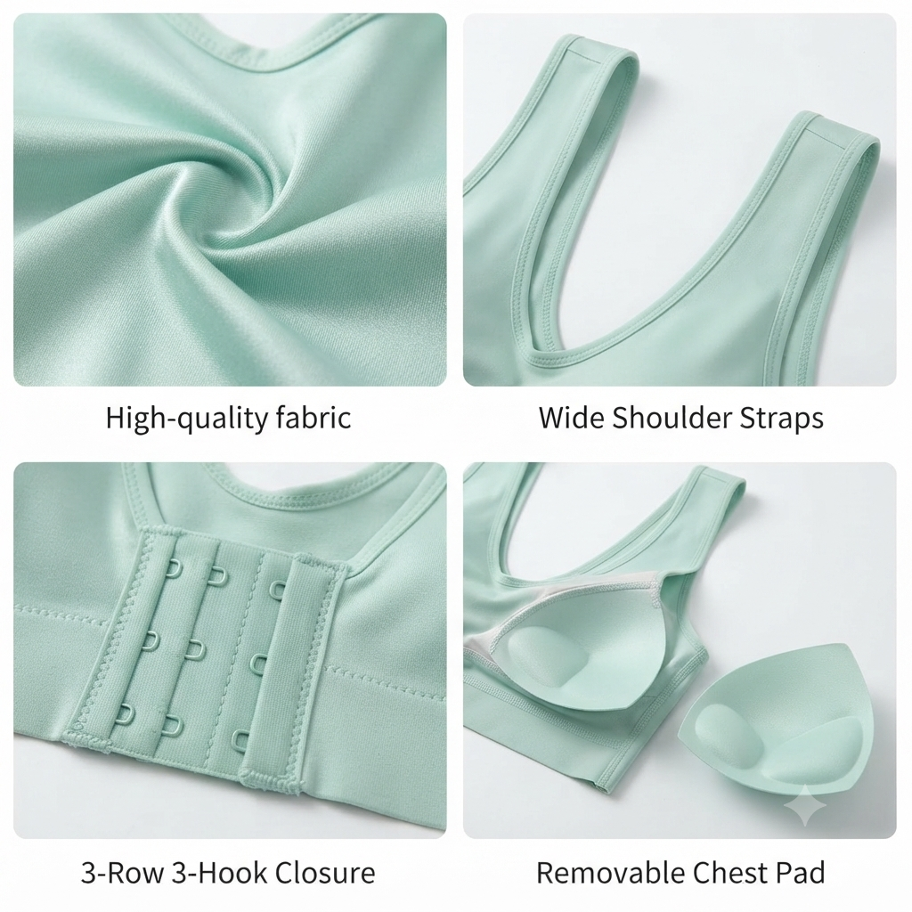 Butterfly Lace Front-Close Wire-Free Bra — Everyday Comfort