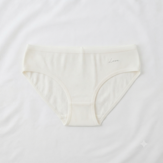 Nudra Ribbed Cotton Brief Bundle light colors detail view - Nudra Pakistan