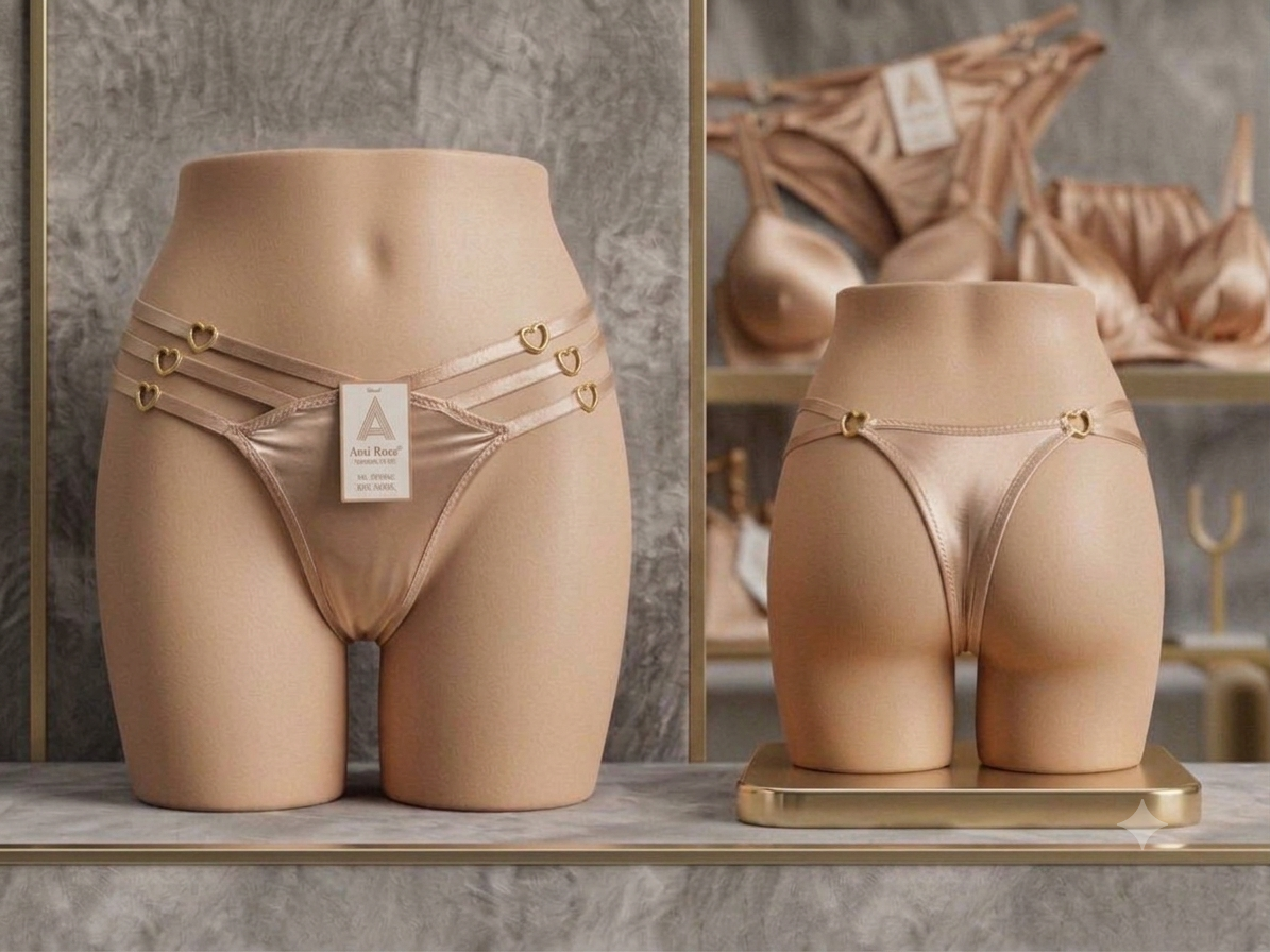 Aosi Rose Heart Strap Thong — Exclusive