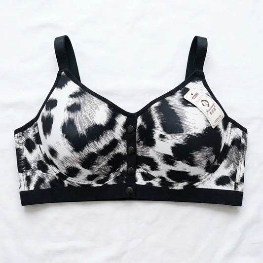 Front Open Leopard Print Bra — Wired Full Coverage