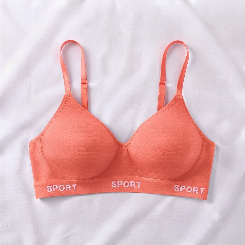 Light Sport Padded Push-Up Bra — Racerback Style