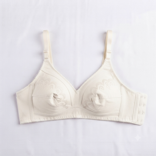 Nudra Cotton Embroidered Everyday Bra Bundle detail view - Nudra Pakistan