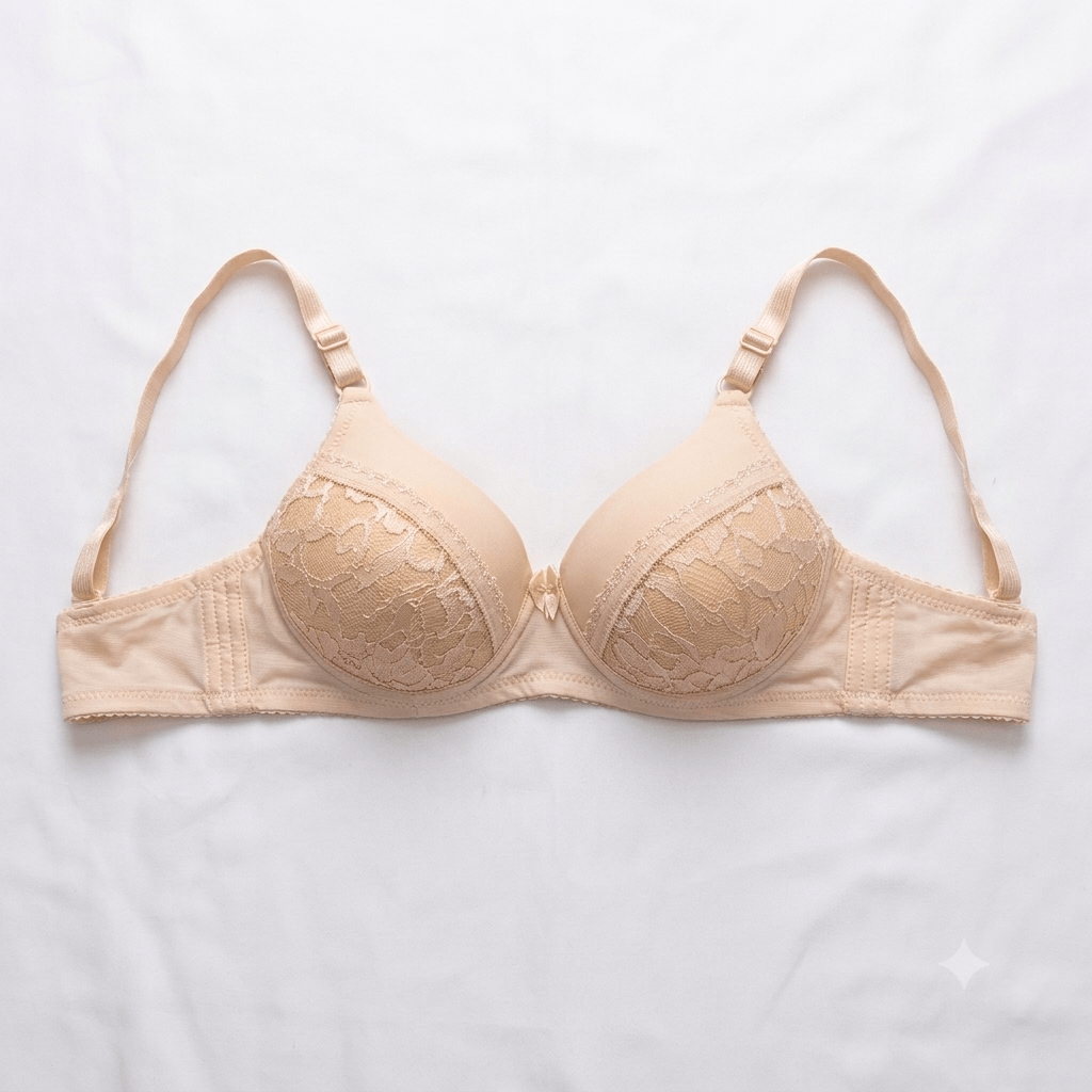 DAIYIQI Floral Lace Push-Up Bra — Wired