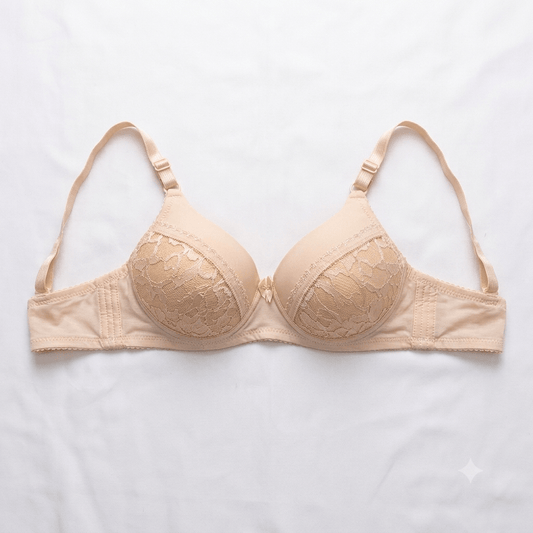 DAIYIQI Floral Lace Push-Up Bra — Wired