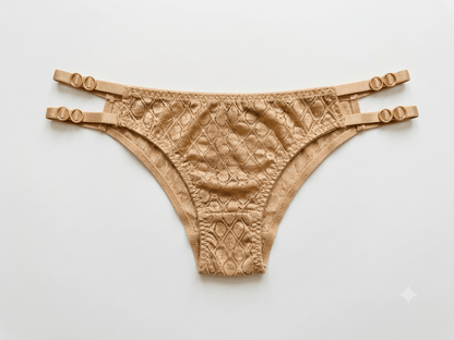 Aosi Rose Floral Lace Panty — Side Detail Briefs
