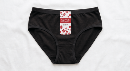 Black Curve and Comfort Cotton Briefs - Nudra Pakistan