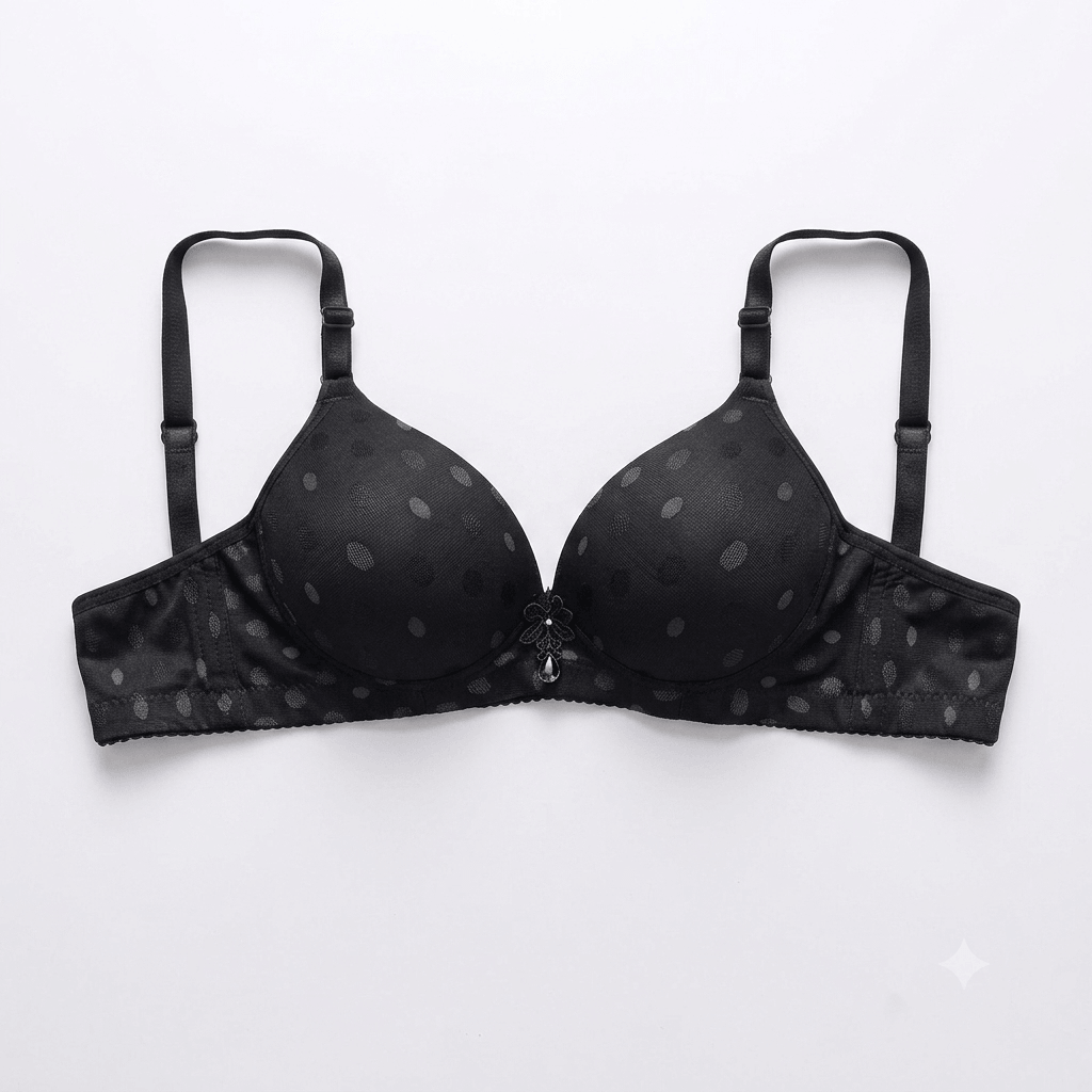 Hanjin Double Padded Polka Dot Bra — Non-Wired