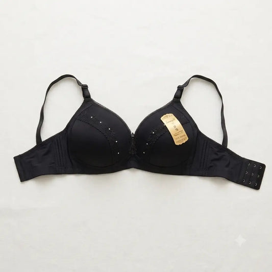 Lanmengchu Embroidered Padded Wire Bra