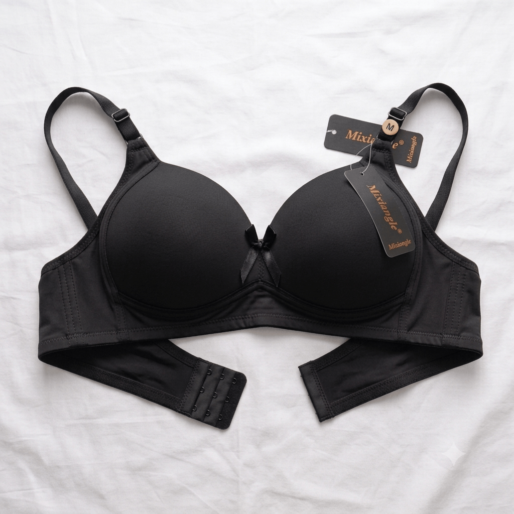 Black Mixiangle Padded Underwire T-Shirt Bra - Nudra Pakistan