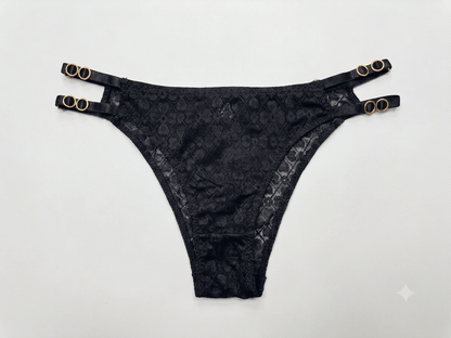 Aosi Rose Floral Lace Panty — Side Detail Briefs