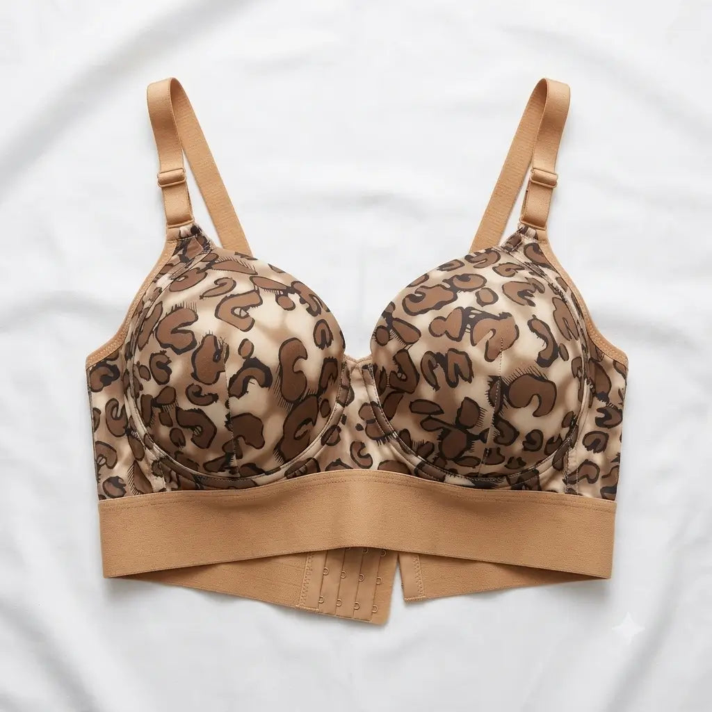 Leopard Print Underwire Bra
