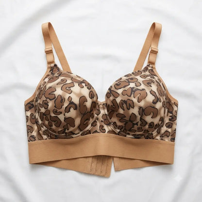 Brown Leopard Print Underwire Bra - Nudra lingerie Pakistan