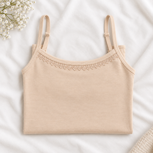 Cotton Lace-Trim Camisole (Women's 18 - 21)
