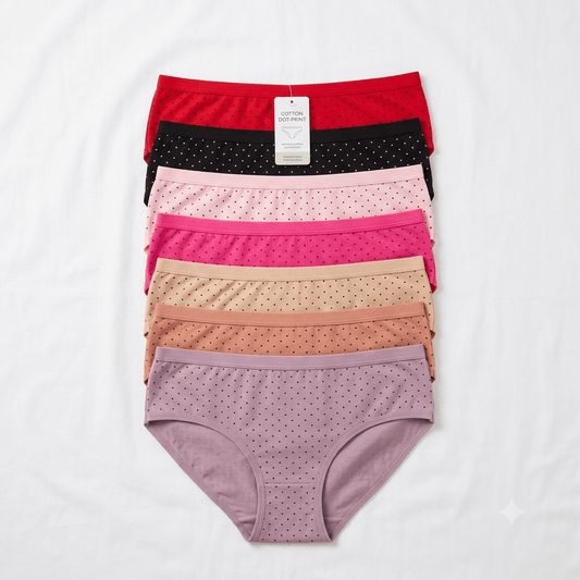 China Dot Design Curve & Comfort Cotton Briefs