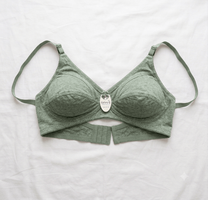 Sage Green Galaxy Original Comfort Bra non-wired full coverage - Nudra Pakistan