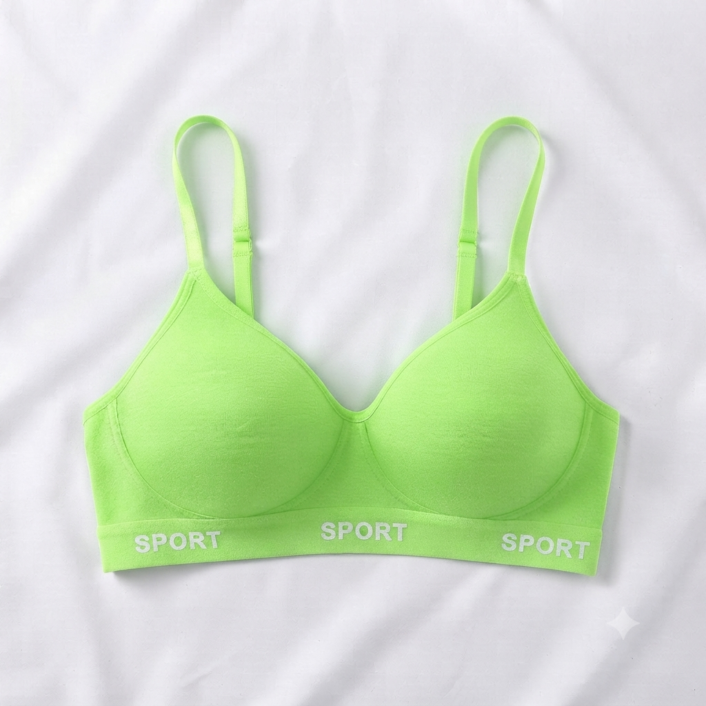 Light Sport Padded Push-Up Bra — Racerback Style