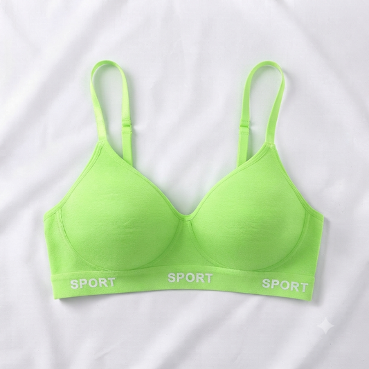 Light Sport Padded Push-Up Bra — Racerback Style