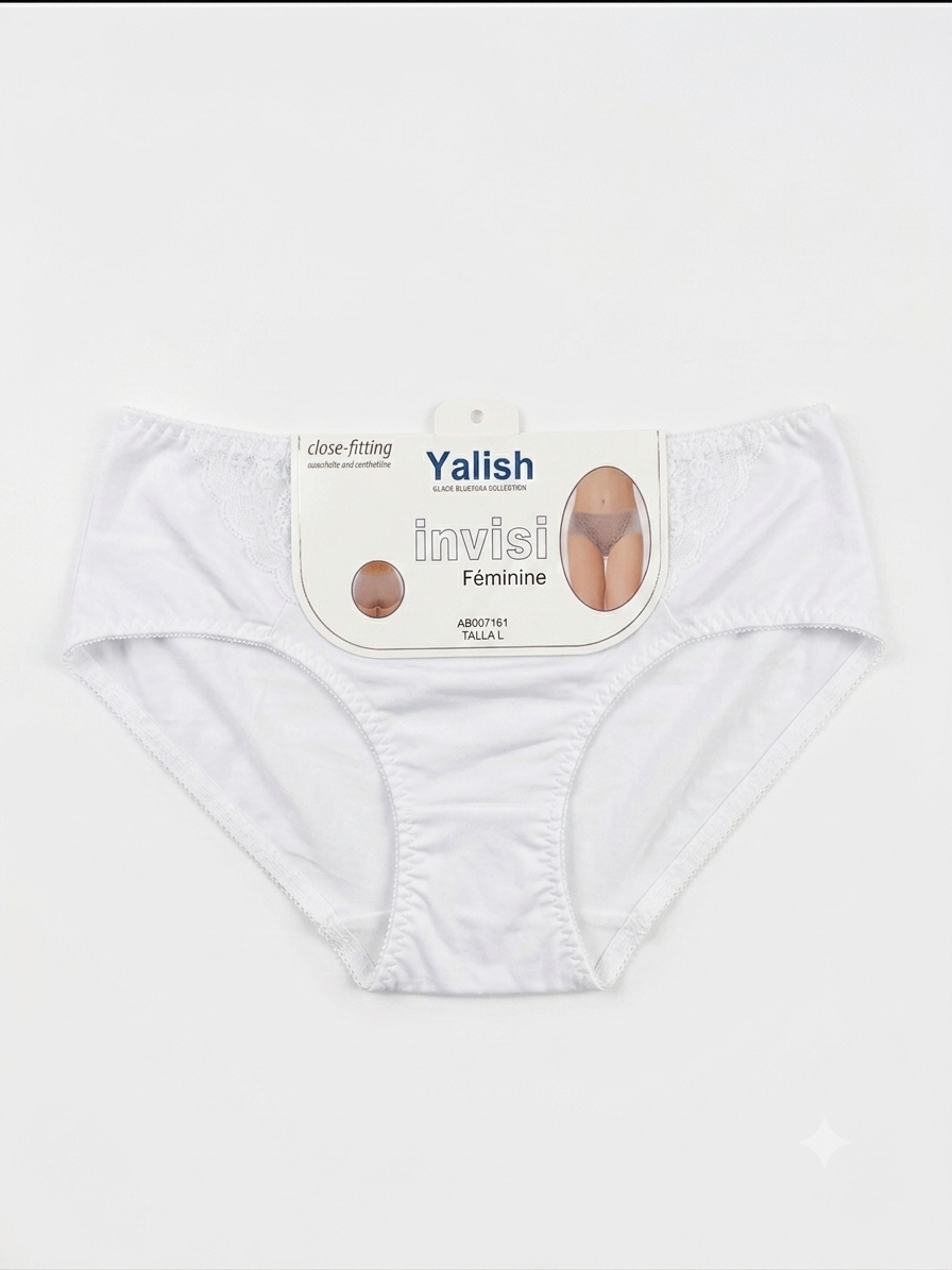 Lace Bikini Brief — Seamless & Breathable