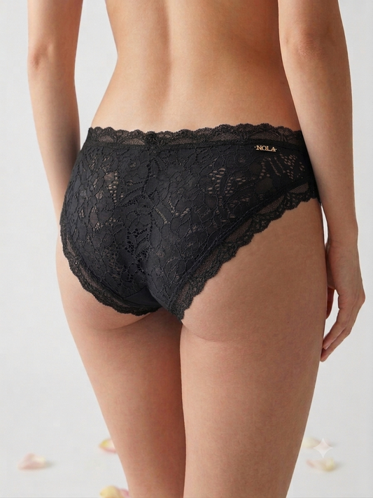Nuala Lace Cheeky Brief — Cotton & Lace