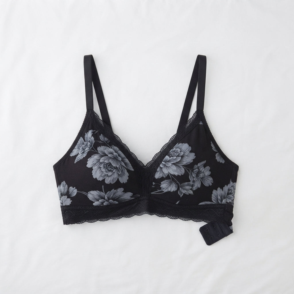 Nudra Floral Print Jarsi Bra Bundle bold print pattern - Nudra Pakistan