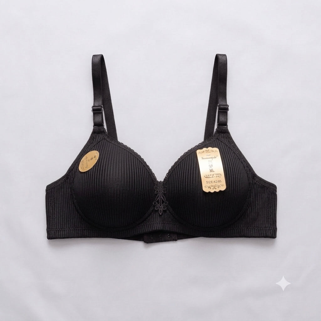 Lanmengshu Elegant Line Padded Bra D Cup — Wired