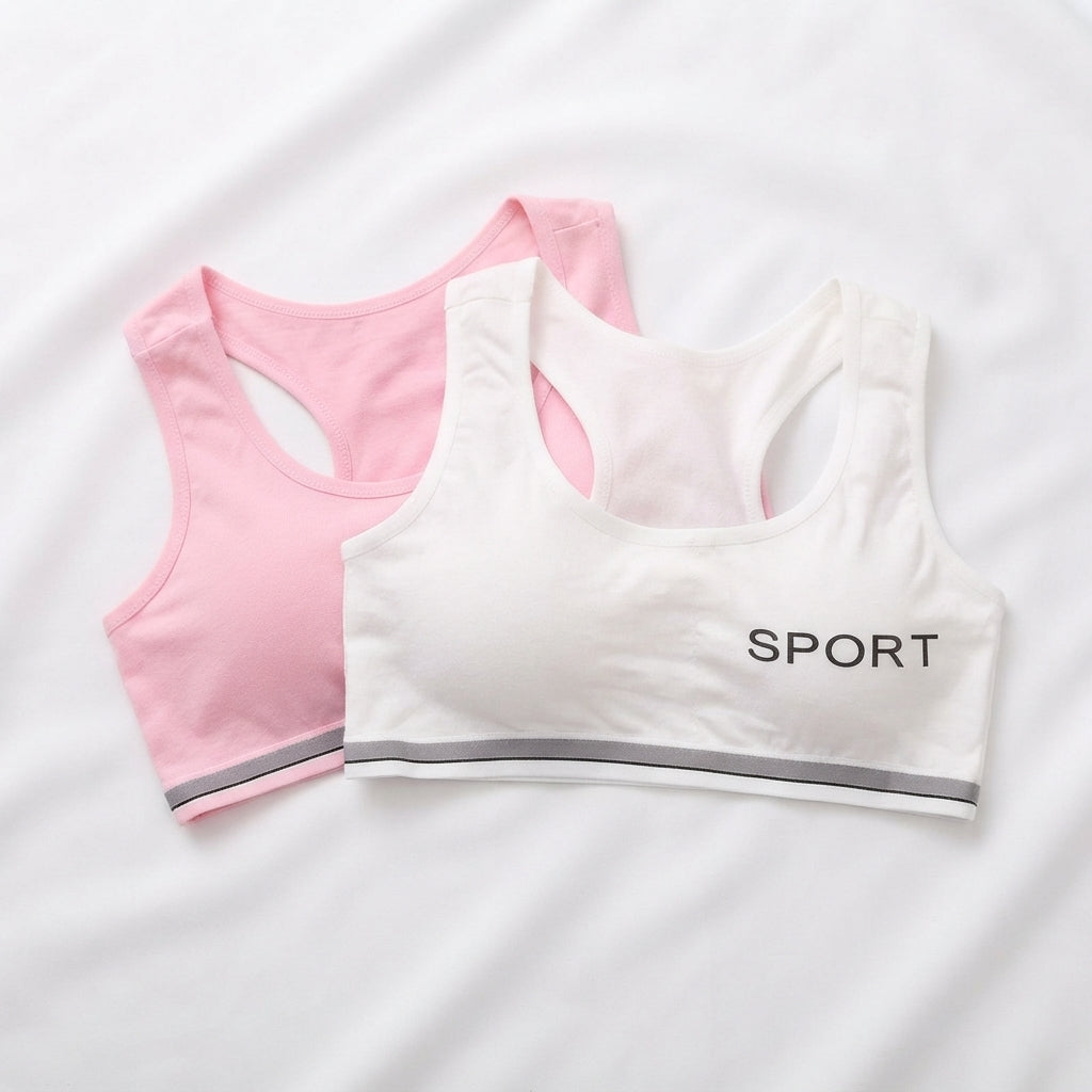 Teens Sports Bra, Pack of 2 (Free Size)