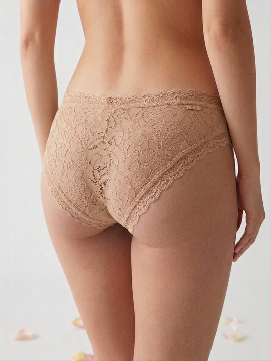 Nuala Lace Cheeky Brief — Cotton & Lace