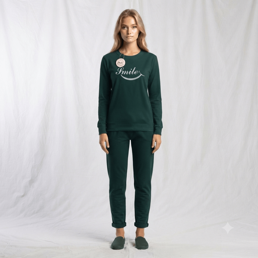 Julie Smile Ultra Soft Ladies Tracksuit Set detail view - Nudra Pakistan