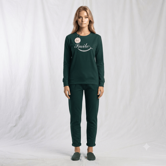 Julie Smile Ultra Soft Ladies Tracksuit Set detail view - Nudra Pakistan