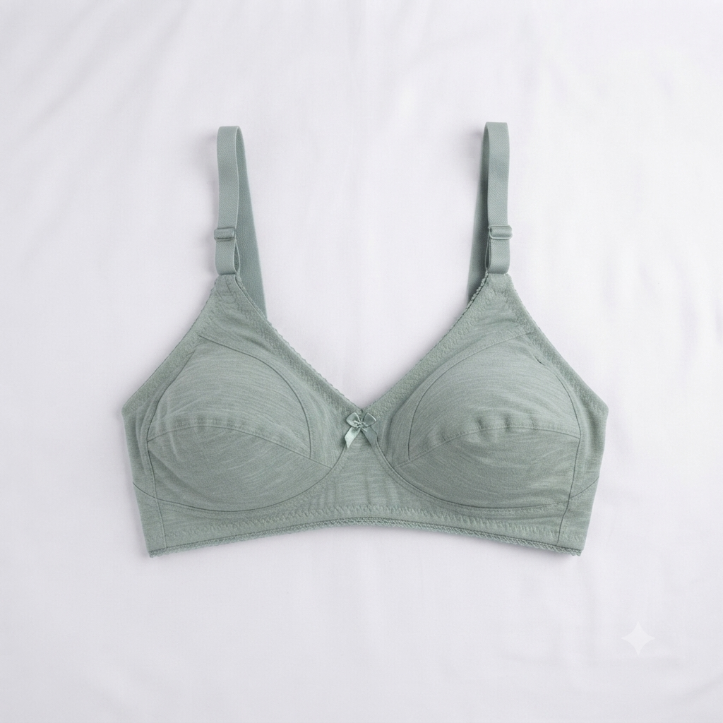Nudra Cotton Comfort Bra Bundle — Pack of 3 (Mixed Pastels)