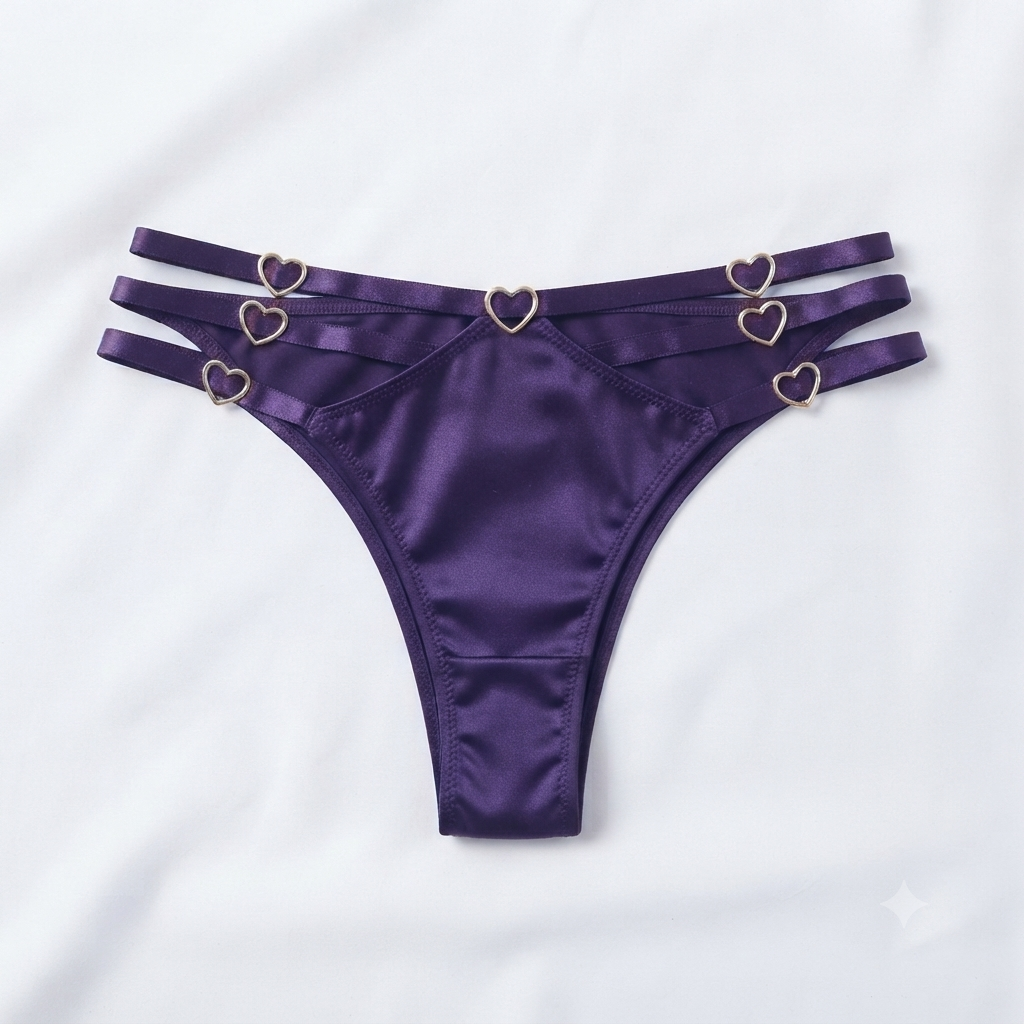 Nudra Gold Heart Ring Thong Bundle dark colors styled view - Nudra Pakistan