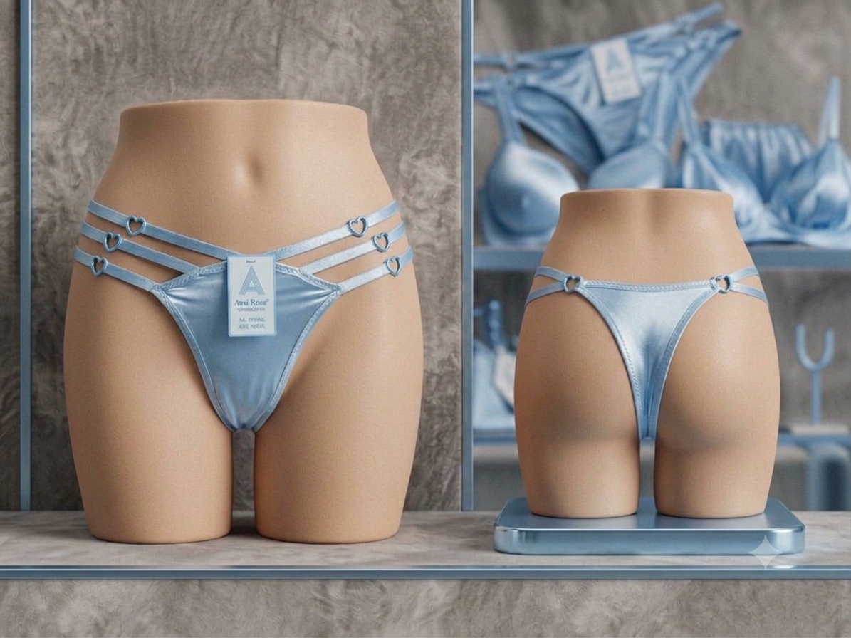 Aosi Rose Heart Strap Thong — Exclusive