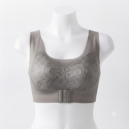 Butterfly Lace Front-Close Wire-Free Bra color options - Nudra Pakistan