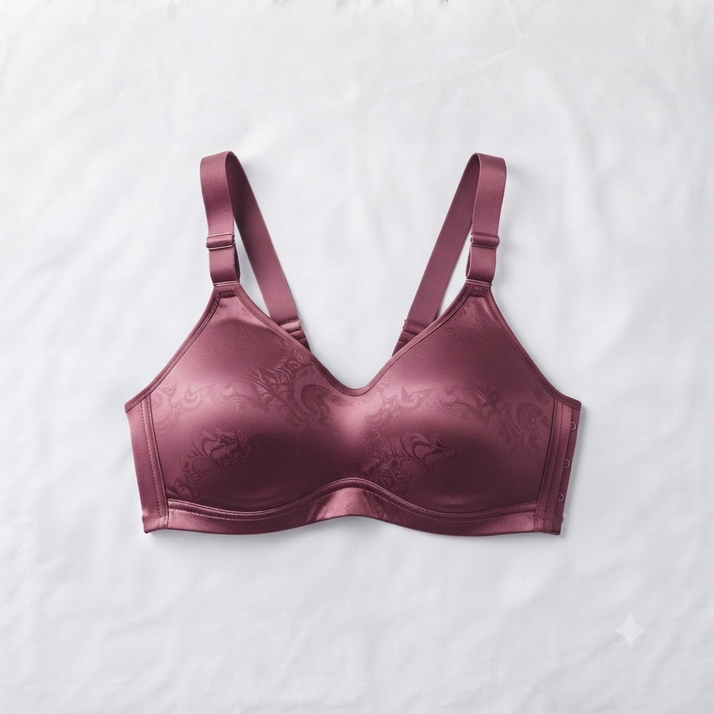 Nudra Satin Jacquard Soft Bra Bundle muted tones - Nudra Pakistan