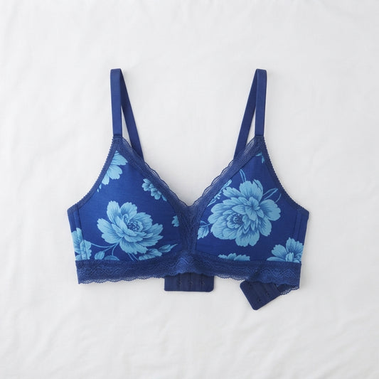 Nudra Floral Print Jarsi Bra Bundle detail view - Nudra Pakistan