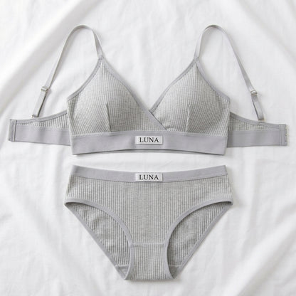 Fashion Ribbed Bra and Brief Set color options - Nudra Pakistan