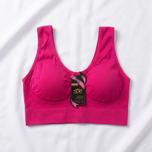Liang Ting Seamless Comfortable Sports Blouse — Free Size
