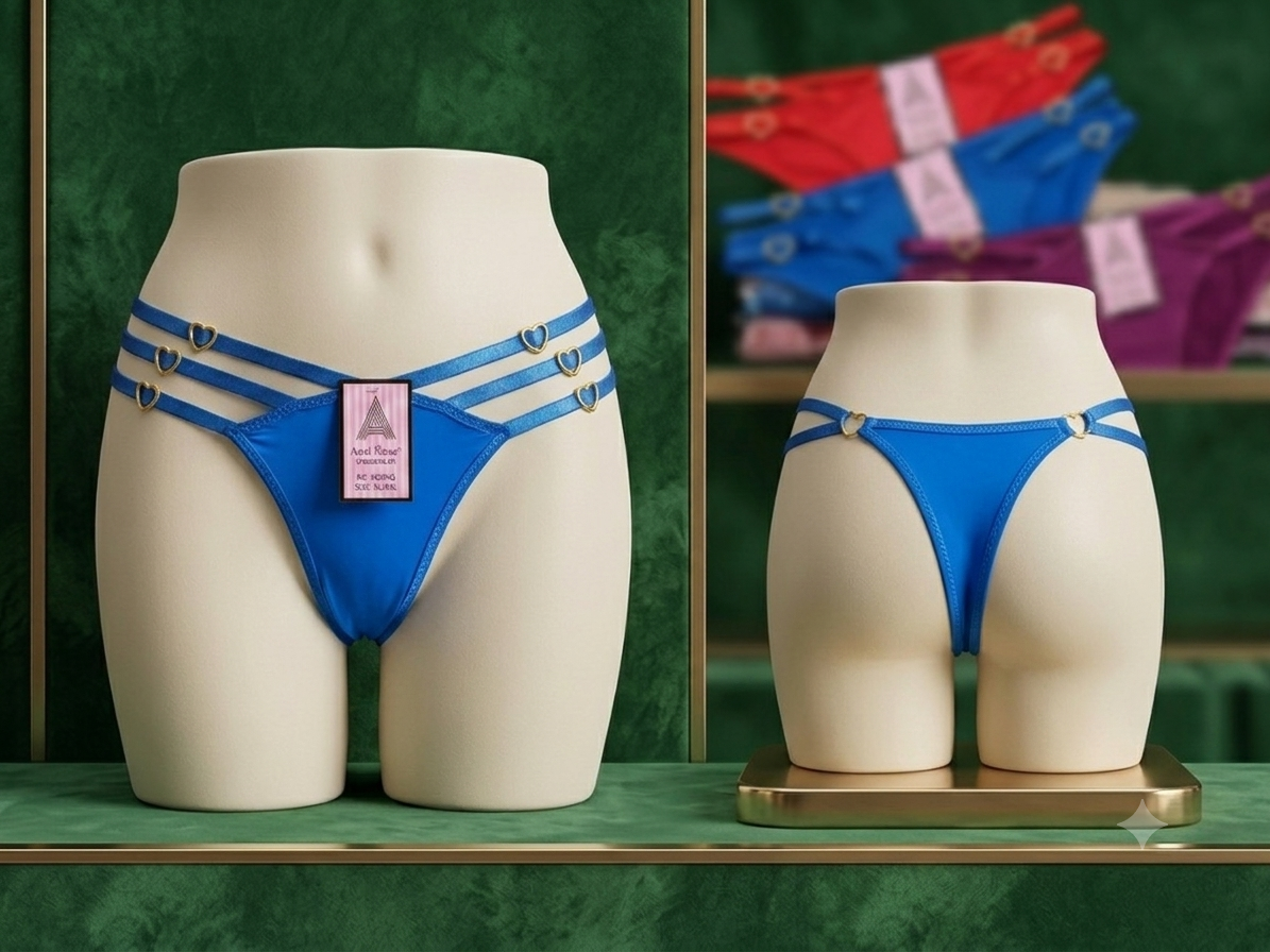 Aosi Rose Heart Strap Thong — Exclusive