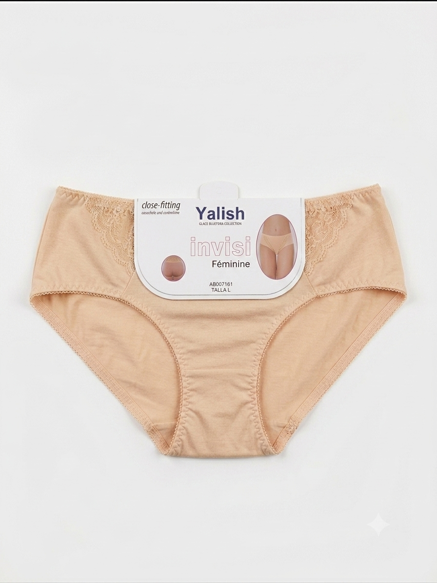 Lace Bikini Brief — Seamless & Breathable