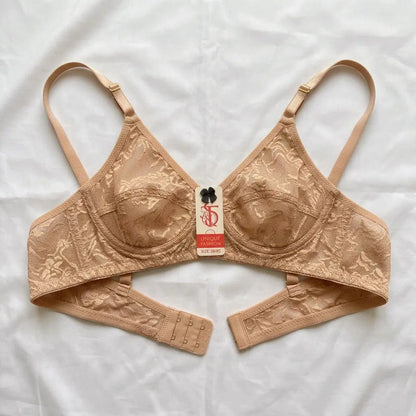 Nudra Full Lace Plunge Non Padded Bra Bundle — Pack of 2 (Beige or Black)