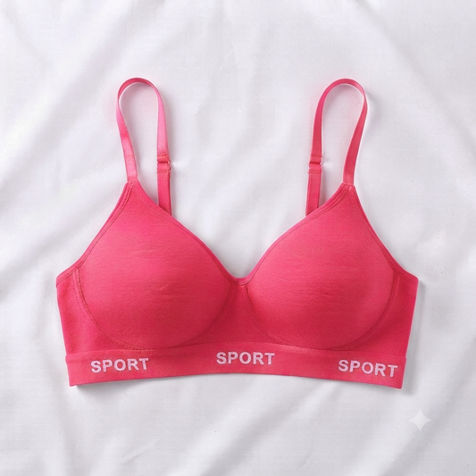 Light Sport Padded Push-Up Bra — Racerback Style
