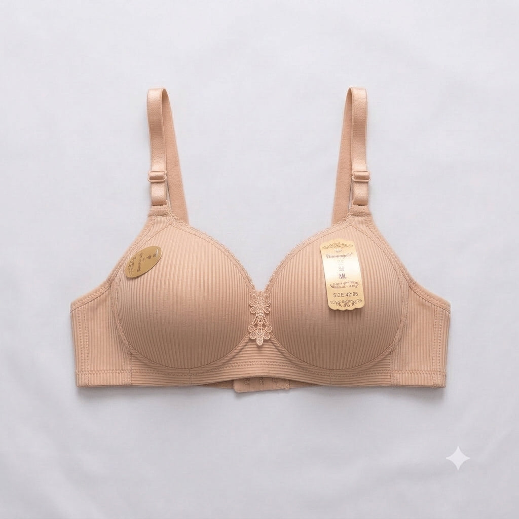 Lanmengshu Elegant Line Padded Bra D Cup — Wired