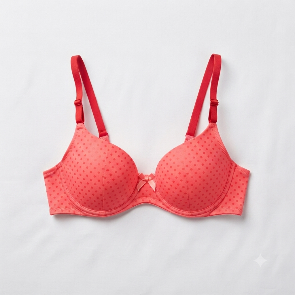 Nudra Polka Dot Padded Bra Bundle colors available - Nudra Pakistan