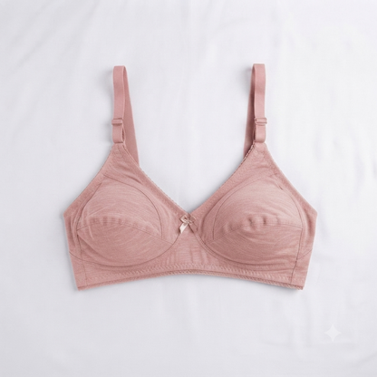 Nudra Cotton Comfort Bra Bundle pastel colors styled view - Nudra Pakistan