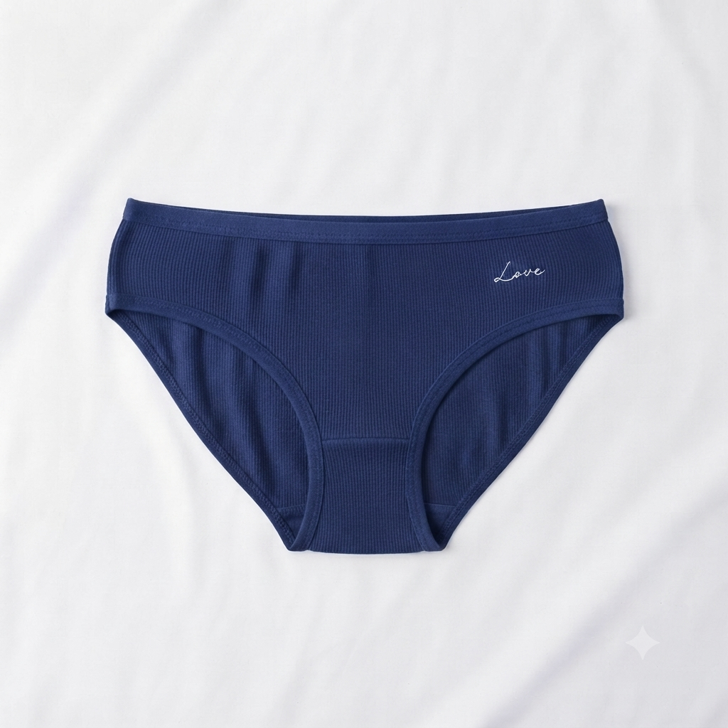 Nudra Ribbed Cotton Brief Bundle dark colors detail view - Nudra Pakistan