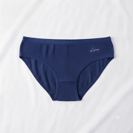 Nudra Ribbed Cotton Brief Bundle dark colors detail view - Nudra Pakistan