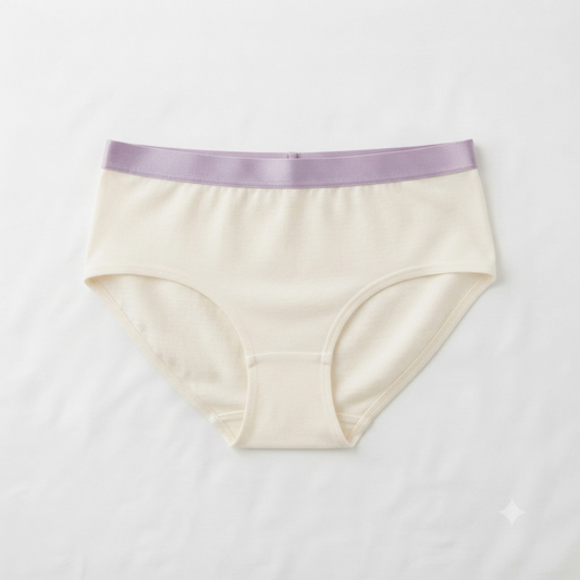 Nudra Pastel Cotton Brief Bundle teen girls detail view - Nudra Pakistan