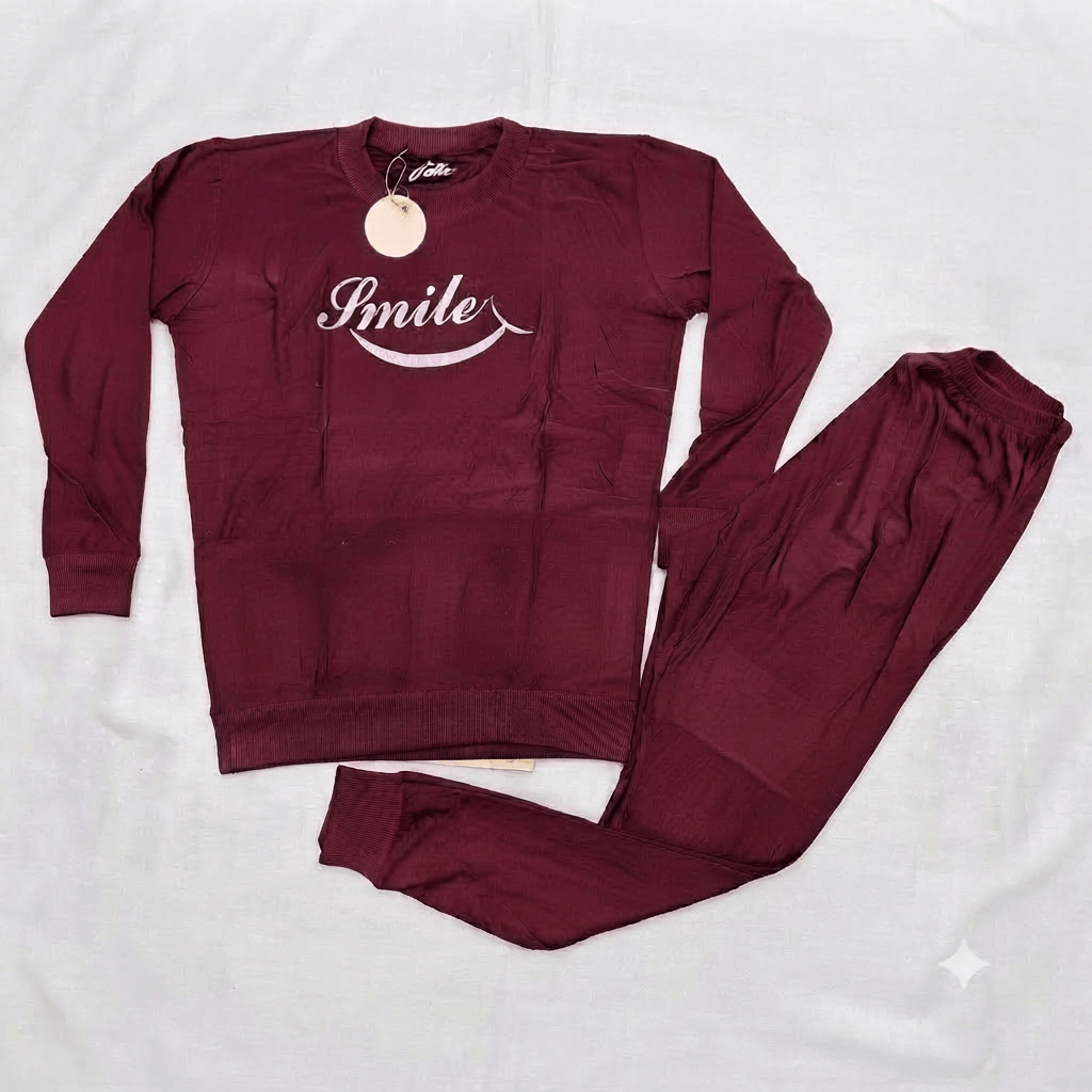 Julie Smile Ultra Soft Ladies Tracksuit Set color variant - Nudra Pakistan